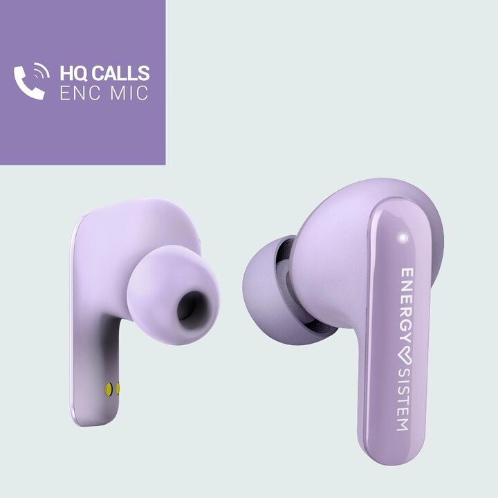 Energy Sistem Serenity ANC, Bluetooth Headphones, 4 Microphones, 25 Hours, Purple