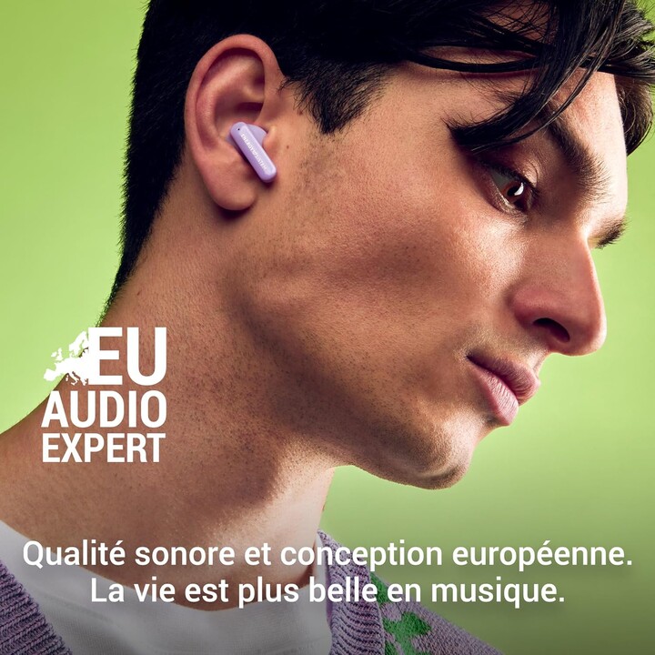 Energy Sistem Serenity ANC, Bluetooth Headphones, 4 Microphones, 25 Hours, Purple