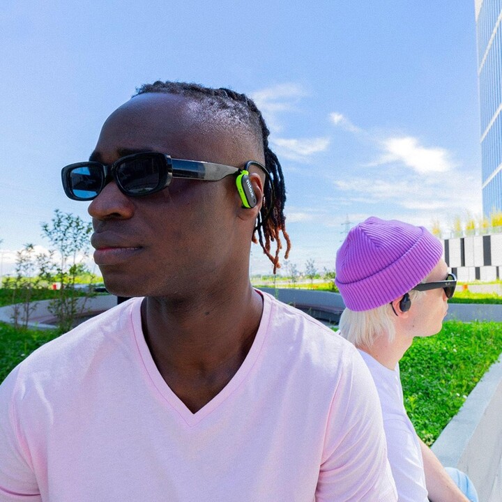 Nilox AirTunes Headphones, Auriculares Inalámbricos con Micrófono Dual ENC, Resistentes al Agua y al Polvo, 12 Horas