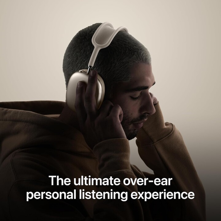 Apple AirPods Max, auriculares inalámbricos supraaurales, cancelación activa de ruido profesional, carga USB-C, negro medianoche