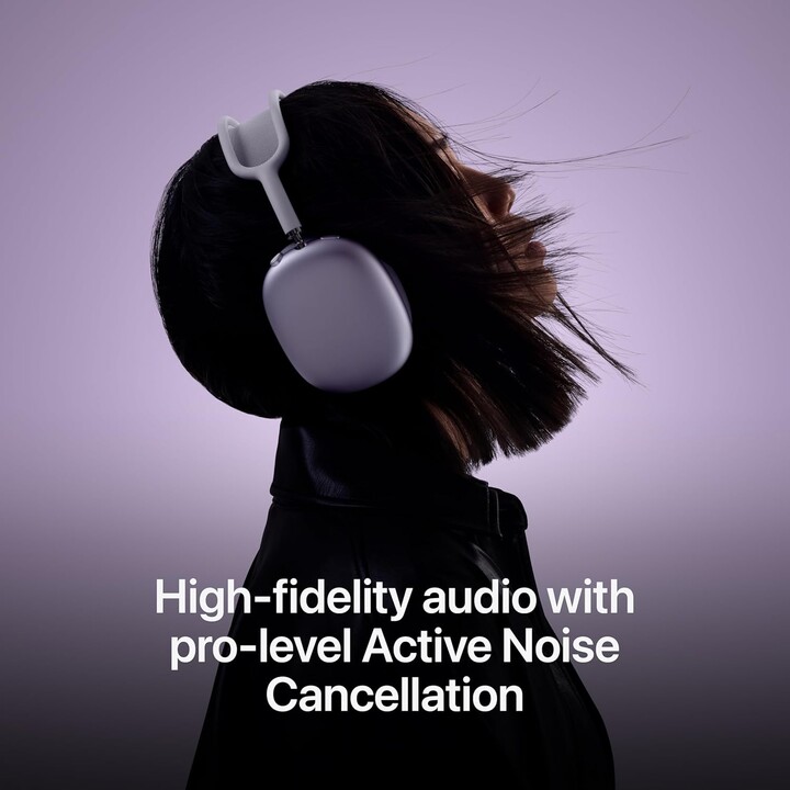 Apple AirPods Max, auriculares inalámbricos supraaurales, cancelación activa de ruido profesional, carga USB-C, negro medianoche