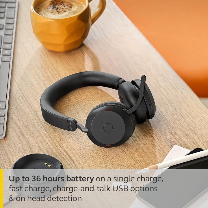 Jabra Evolve2 75 UC Auriculares estéreo Supraaurales negro