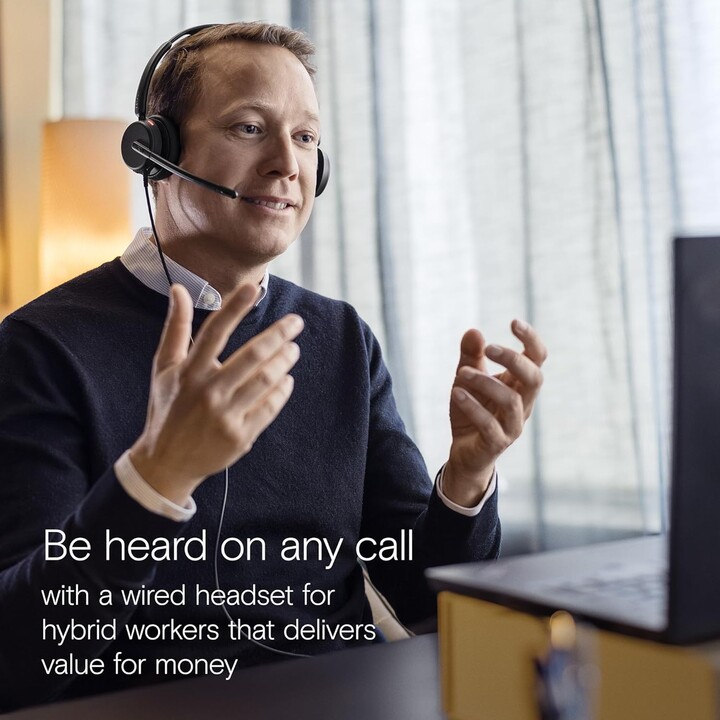 EPOS IMPACT 460, Auriculares supraaurales binaurales con micrófono dual, Cancelación de ruido, USB-C/USB/A, Plug-and-Play, Zoom,