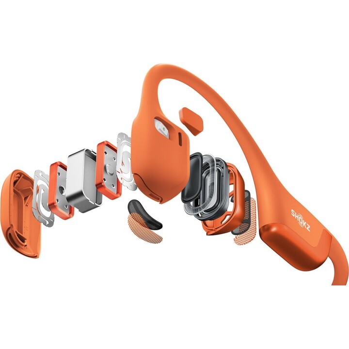 Shokz S820-ST-BK-US OpenRun Pro 2 Auriculares inalámbricos abiertos en color naranja