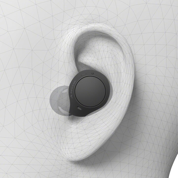 Auriculares inalámbricos Sony WF-C510 pequeños, ligeros, resistentes al agua IPX4, negros