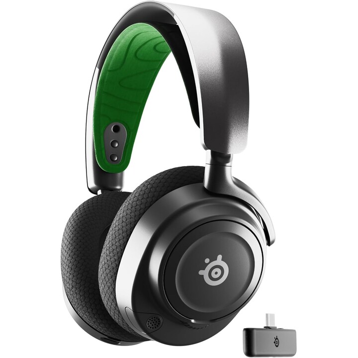 Steelseries Arctis Nova 7x Fones de ouvido sem fio e com fio Tiara Jogo USB Tipo C Bluetooth Preto, Verde