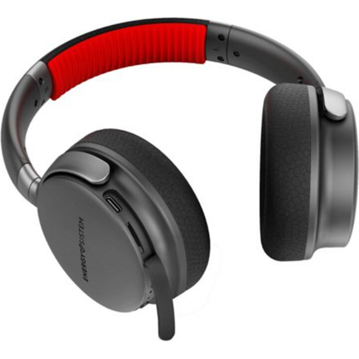 Auriculares de Diadema con Bluetooth ENERGY SISTEM Power Sport - USB Tipo C · Jack 3.5mm · BT · Micrófono · Negro