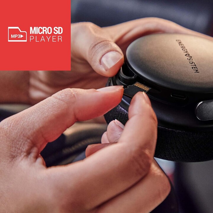 Auriculares de Diadema con Bluetooth ENERGY SISTEM Power Sport - USB Tipo C · Jack 3.5mm · BT · Micrófono · Negro