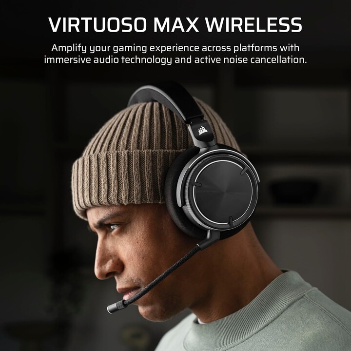 Auriculares Corsair Virtuoso Max Wireless Negro Ca-9011372-ww