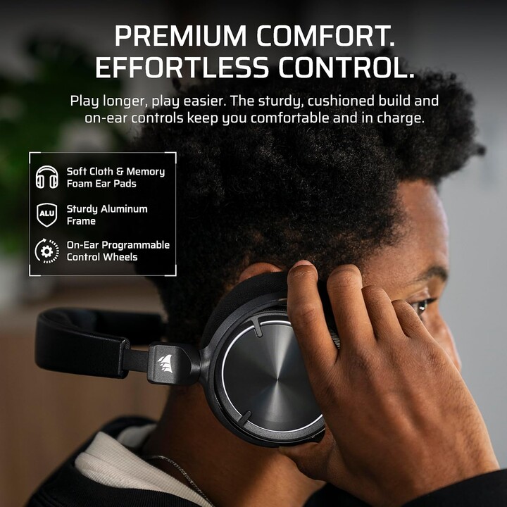 Auriculares Corsair Virtuoso Max Wireless Negro Ca-9011372-ww