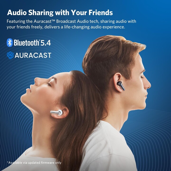 Earfun Air Pro 4 ANC QuietSmart 3.0 Cuffie Bluetooth lucide bianche