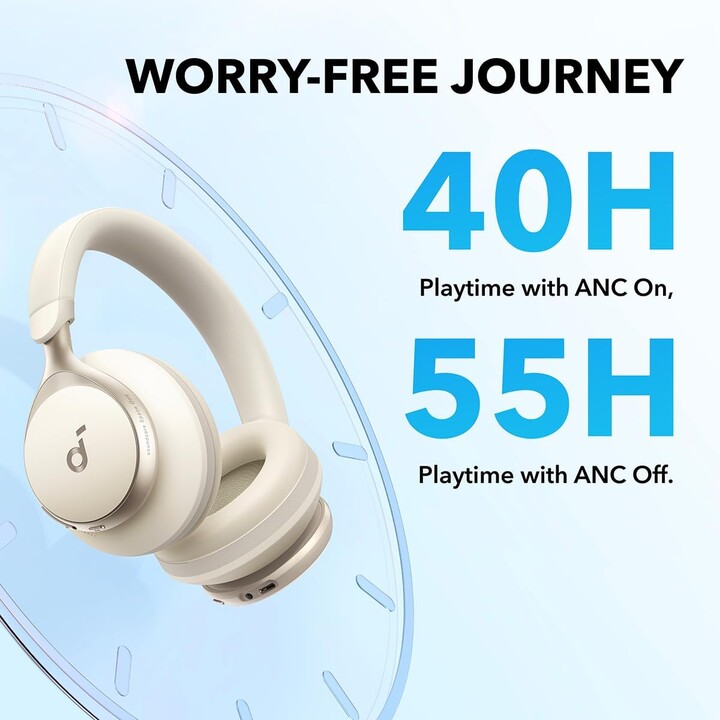Soundcore Space One Pro White - Bluetooth Headphones