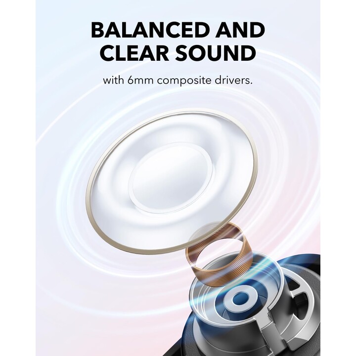 Fones de ouvido sem fio Soundcore A30i pretos