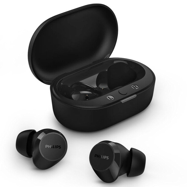 Philips TAT1209 Casque Bluetooth avec étui de chargement / Autonomie 6h / Noir