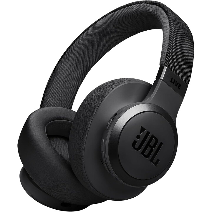 Auriculares supraaurales inalámbricos JBL Live 770NC con Smart Ambient, 65 horas de reproducción, color negro