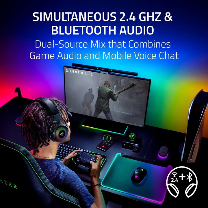 Razer Kraken V4 Pro Auriculares Inalámbrico Y Alámbrico Diadema Juego Usb Tipo A Bluetooth Negro