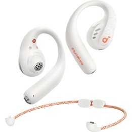 Soundcore AeroFit Pro, Auriculares Bluetooth Inalámbricos de Conducción de Aire, LDAC, IPX5, 46 Horas, Control por App, Blanco