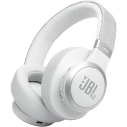 Auriculares supraaurales inalámbricos JBL Live 770NC con Smart Ambient, 65 horas de reproducción, color blanco