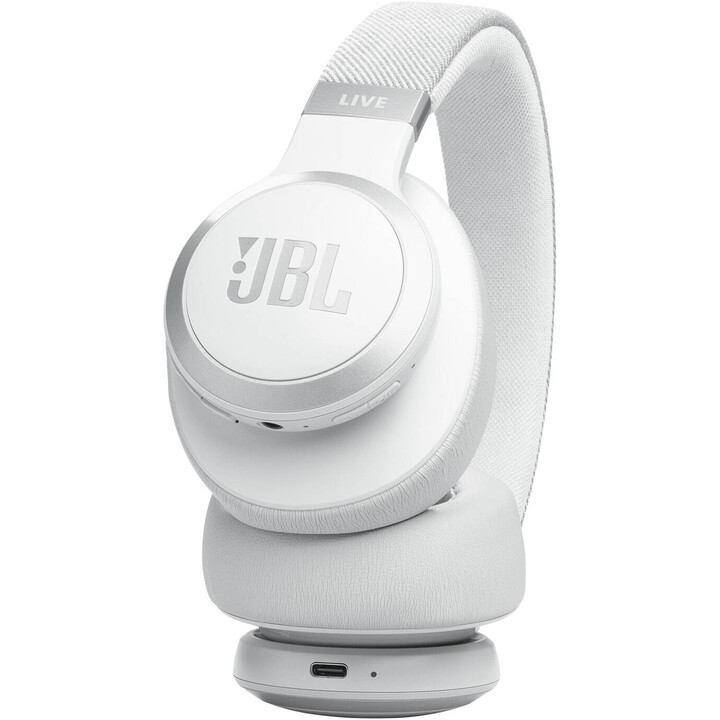 JBL Live 770NC True Wireless On-Ear Headphones with Smart Ambient, 65 Hours of Playtime, White