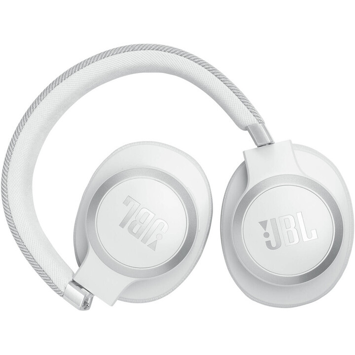 JBL Live 770NC True Wireless On-Ear Headphones with Smart Ambient, 65 Hours of Playtime, White
