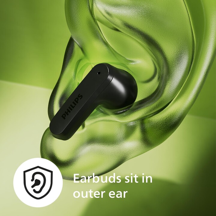 Auriculares Bluetooth Philips TAT2139BK con estuche de carga/ Autonomía 7h/ Negros