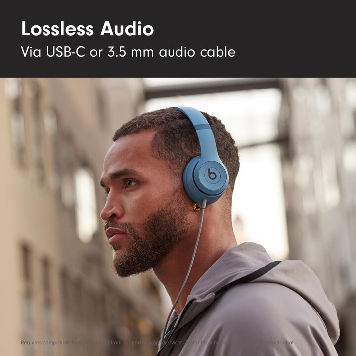 Beats Solo 4 Wireless Headphones (Slate Blue)