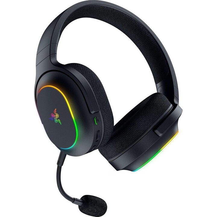 Razer Barracuda X Chroma - Auriculares inalámbricos multiplataforma para juegos con 6 zonas Chroma RGB, negro