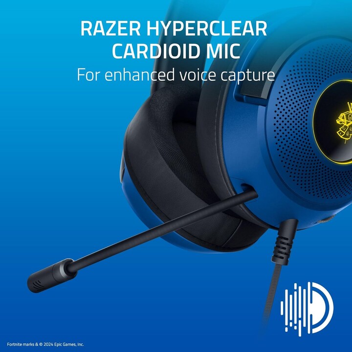 Razer Kraken V3 X - Auriculares para juegos USB con cable edición Fortnite