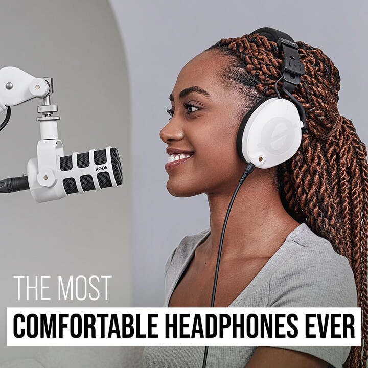 RØDE NTH-100 Auriculares supraaurales profesionales para creación de contenidos, producción musical, blancos