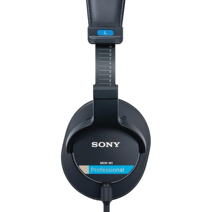 Sony MDR-M1 Studio - Auriculares cerrados con cable, reproducción de banda ultraancha (5 Hz-80 kHz), color negro