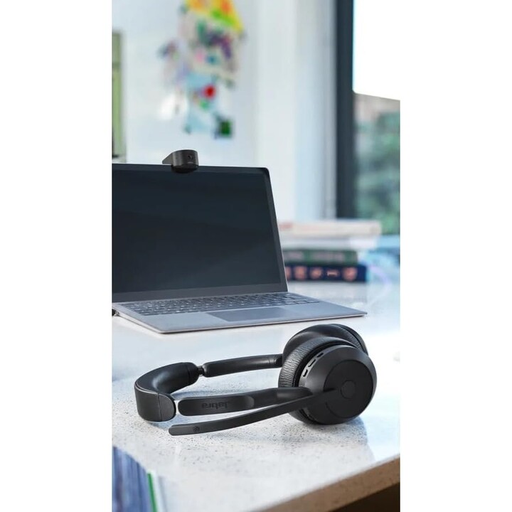 Jabra Evolve2 55 UC, kabelloses Stereo-Headset, AirComfort-Technologie, ANC, für UC-Plattformen