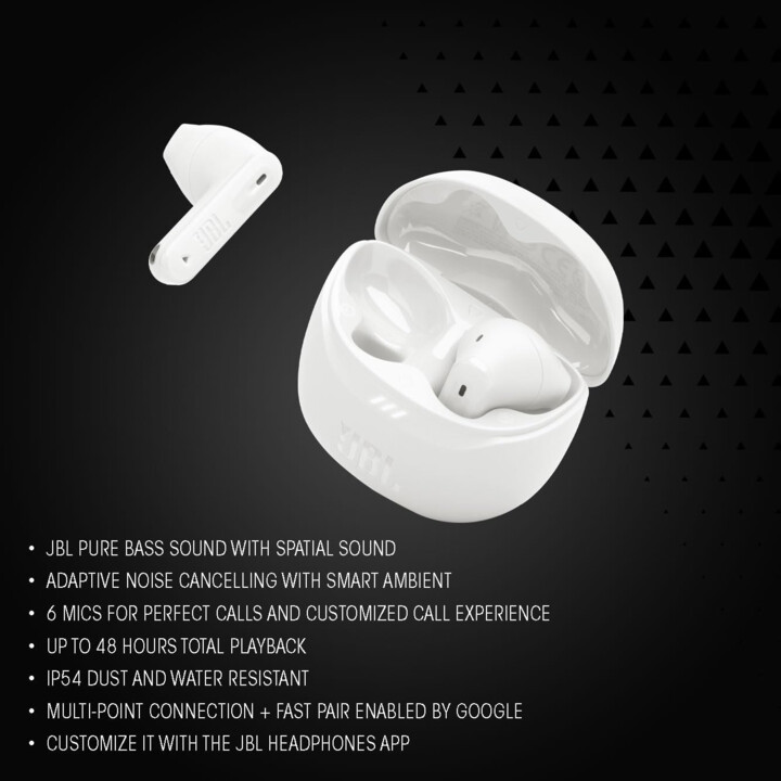 JBL Tune Buds 2 Turquesa con cancelación de ruido (ANC) - Auriculares Bluetooth