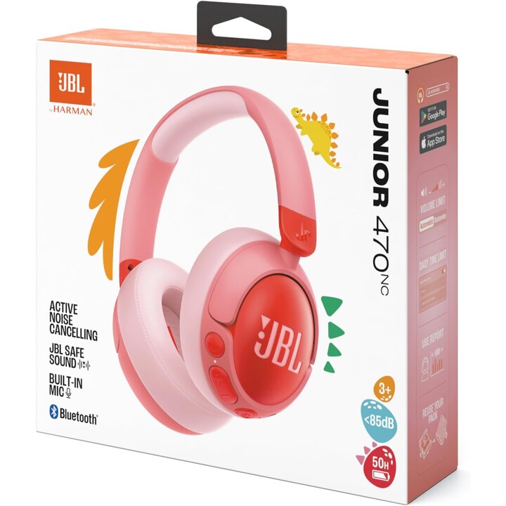 JBL Junior 470Nc Pink - Wireless Headphones for Kids