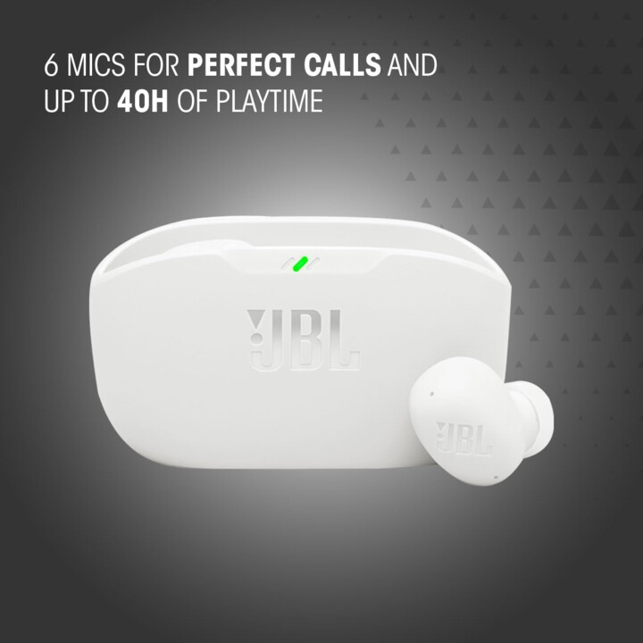 JBL Wave Buds 2 Blancos con Cancelación de Ruido (ANC) - Auriculares Bluetooth