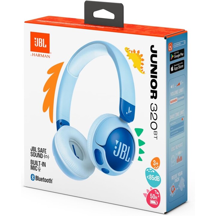 JBL Junior 320BT Azul - Auriculares Sem Fios para Crianças