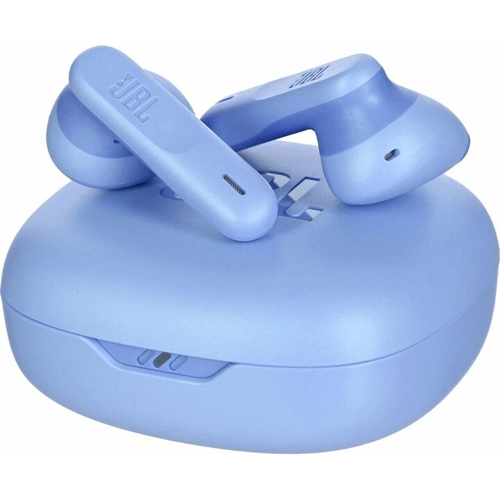 JBL Vibe Flex Bluetooth Headphones with Charging Case/8H Battery Life/Blue