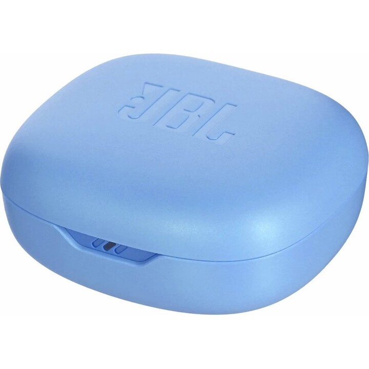 Auriculares Bluetooth JBL Vibe Flex con estuche de carga/8 horas de duración de batería/Azul