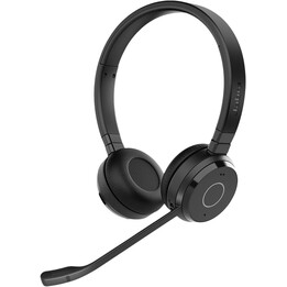 Jabra Evolve 65 TE Auriculares Estéreo Inalámbricos, Certificado MS, Alcance 30 m, 12 Horas, USB-A, Negro