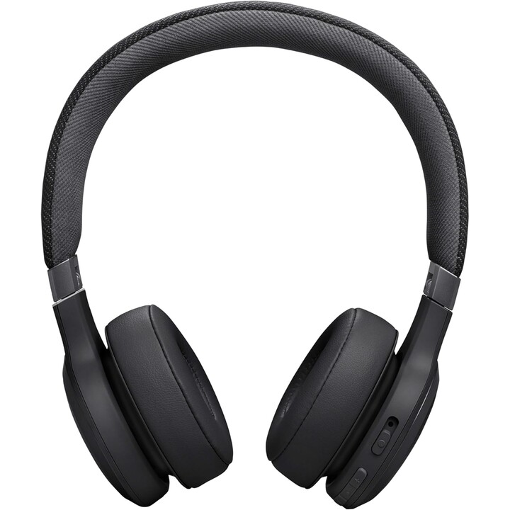 JBL Live 670 NC Auriculares On-Ear Sem Fios com Tecnologia de Cancelamento de Ruído, 65 Horas de Reprodução, Preto