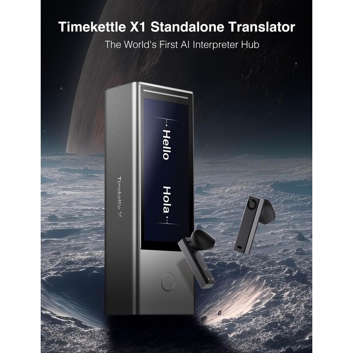 Timekettle X1 AI Interpreter Hub, 40 idiomas, dispositivo traductor todo en uno para reuniones multilingües