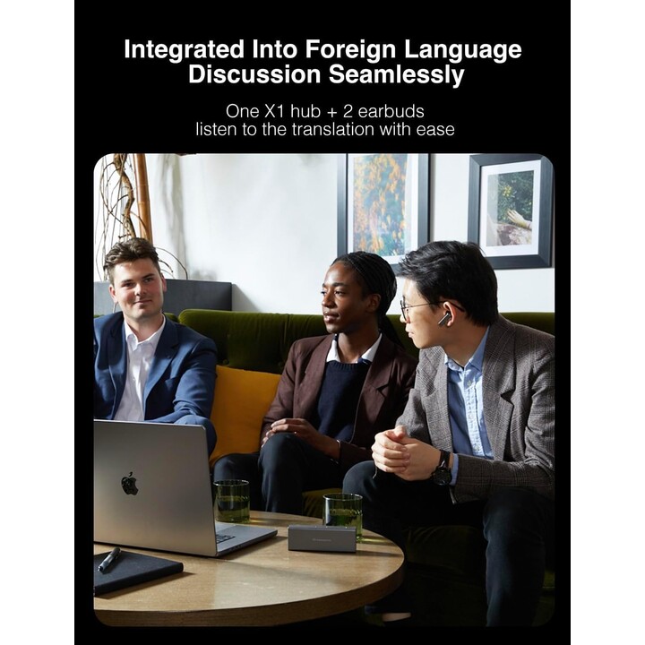Timekettle X1 AI Interpreter Hub, 40 idiomas, dispositivo traductor todo en uno para reuniones multilingües