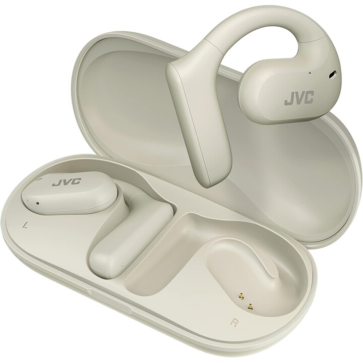 JVC Auriculares Deportivos Inalámbricos Batería 27h, Auriculares Open Ear, Resistentes al Agua IPX4, Micrófono Dual, Auriculares