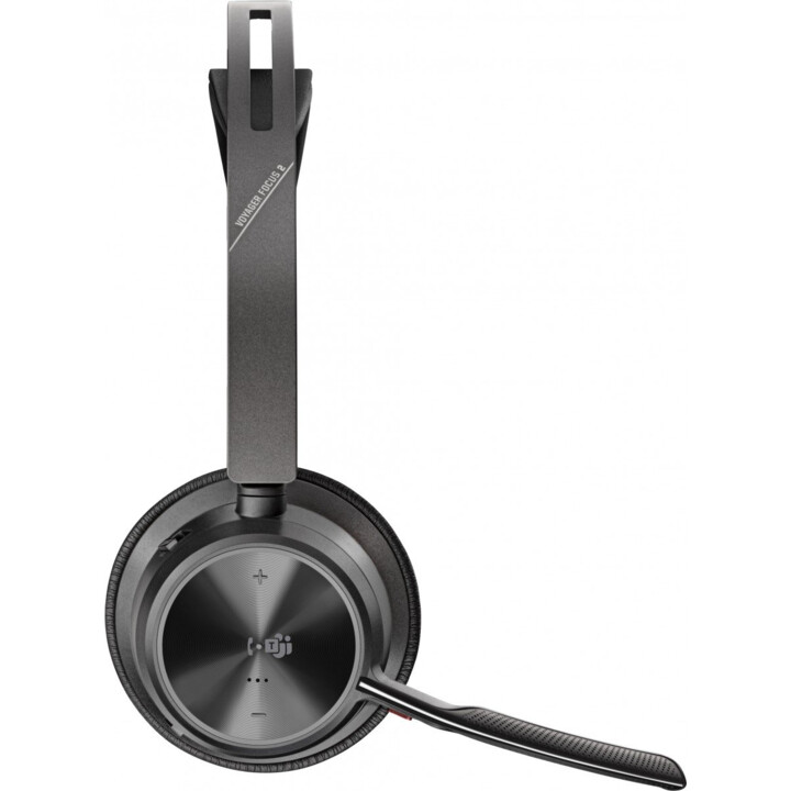 Auriculares Poly Voyager Focus 2 USB-C-C con certificación Microsoft Teams + adaptador USB-C/A + base de carga