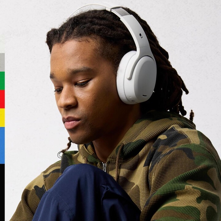 Skullcandy Crusher ANC 2 Fones de ouvido sem fio e com fio para chamadas/música USB tipo C Bluetooth cinza