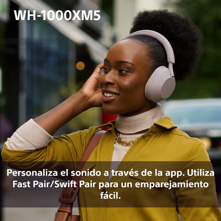Auriculares inalámbricos supraaurales Sony WH-1000XM5 con cancelación de ruido, Bluetooth, alta resolución y realidad virtual 36