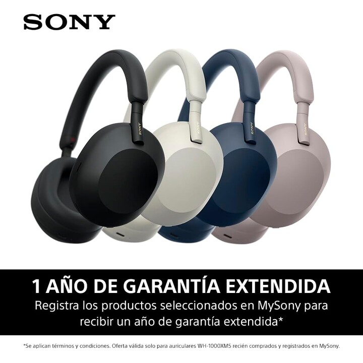 Auriculares inalámbricos supraaurales Sony WH-1000XM5 con cancelación de ruido, Bluetooth, alta resolución y realidad virtual 36