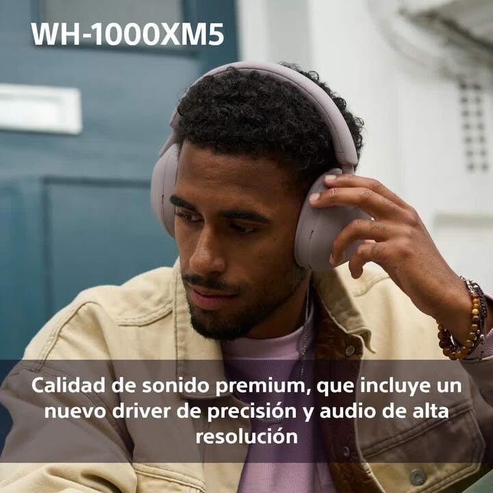 Auriculares inalámbricos supraaurales Sony WH-1000XM5 con cancelación de ruido, Bluetooth, alta resolución y realidad virtual 36