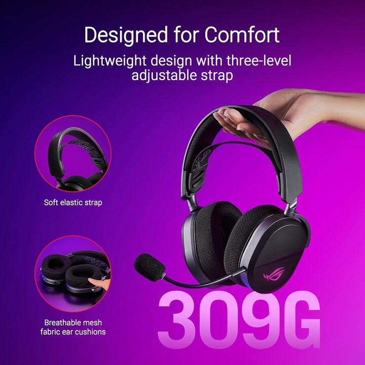 Asus Rog Pelta Auriculares Inalámbrico Y Alámbrico Diadema Juego Usb Tipo C Bluetooth Negro