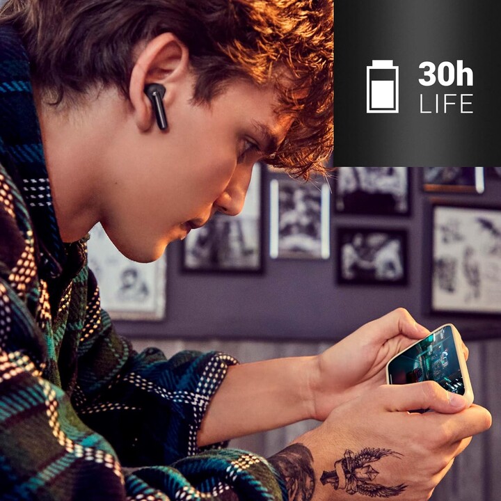 Energy System Display ANC Black – True Wireless Headphones