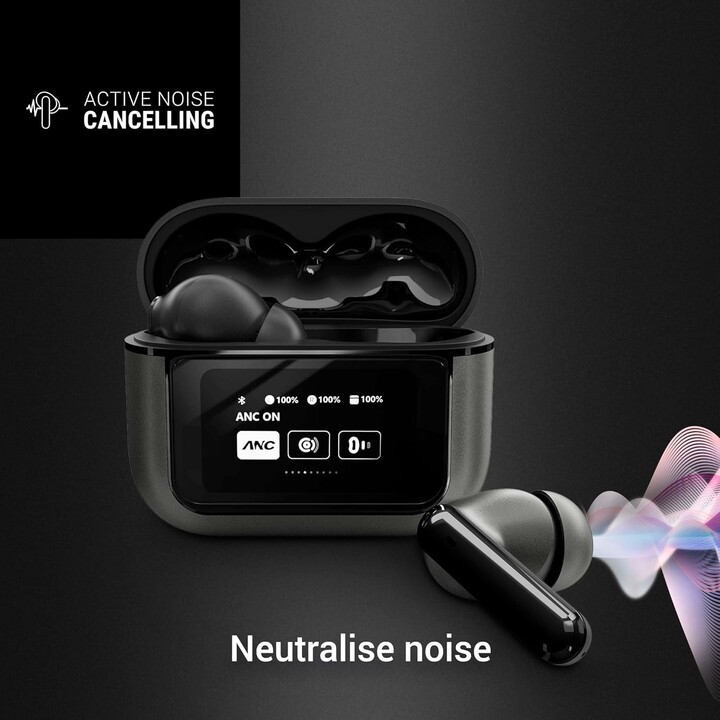 Energy System Display ANC Black – True Wireless Headphones